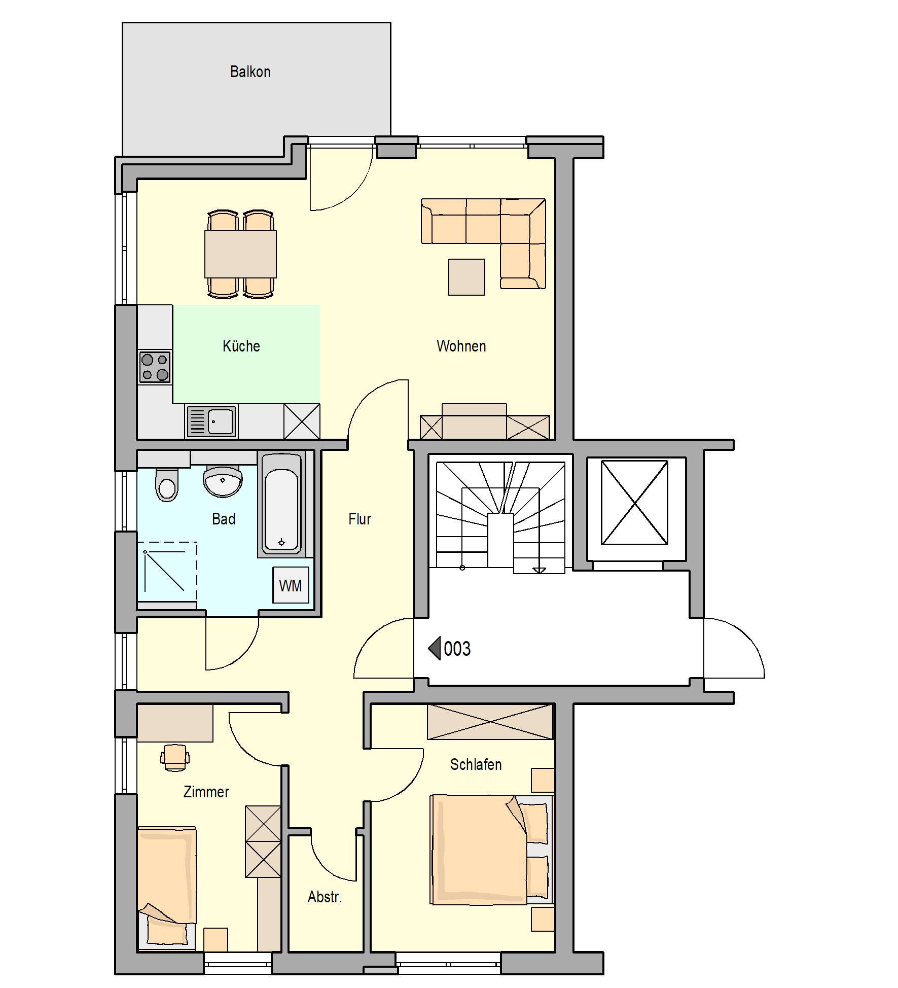 Thumbnail-Wohnung zum Mieten in Leutenbach 1.041,38 € 83.31 m²