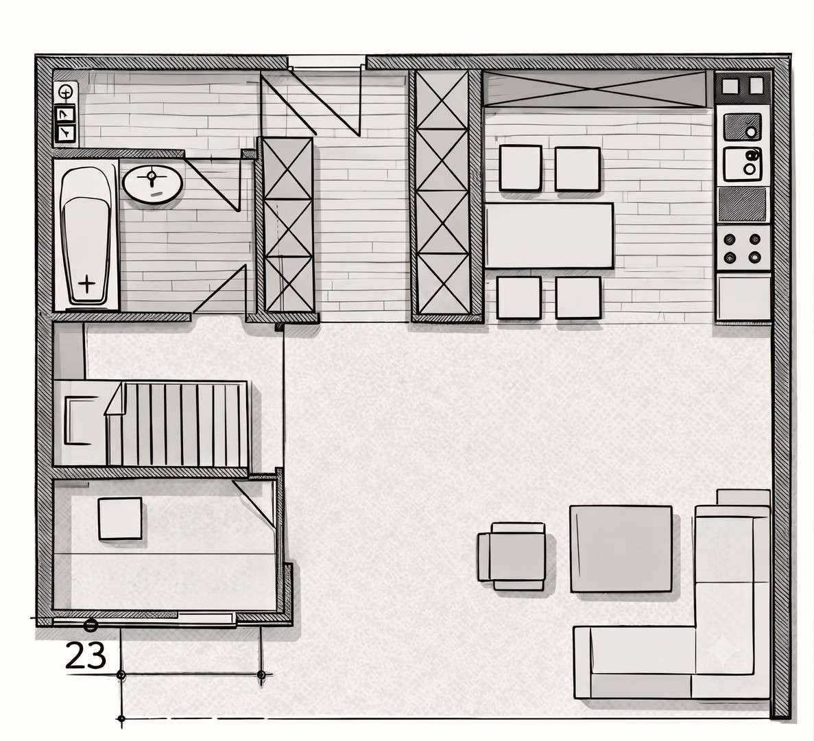 Thumbnail-Wohnung zum Kaufen in Neu-Ulm 130.000,00 € 47 m²