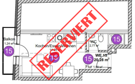 Thumbnail-Wohnung zum Kaufen in Pfullendorf 107.000,00 € 25.31 m²