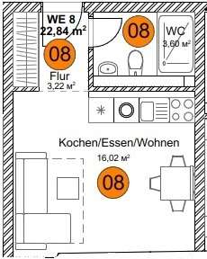 Thumbnail-Wohnung zum Kaufen in Pfullendorf 116.000,00 € 27.35 m²