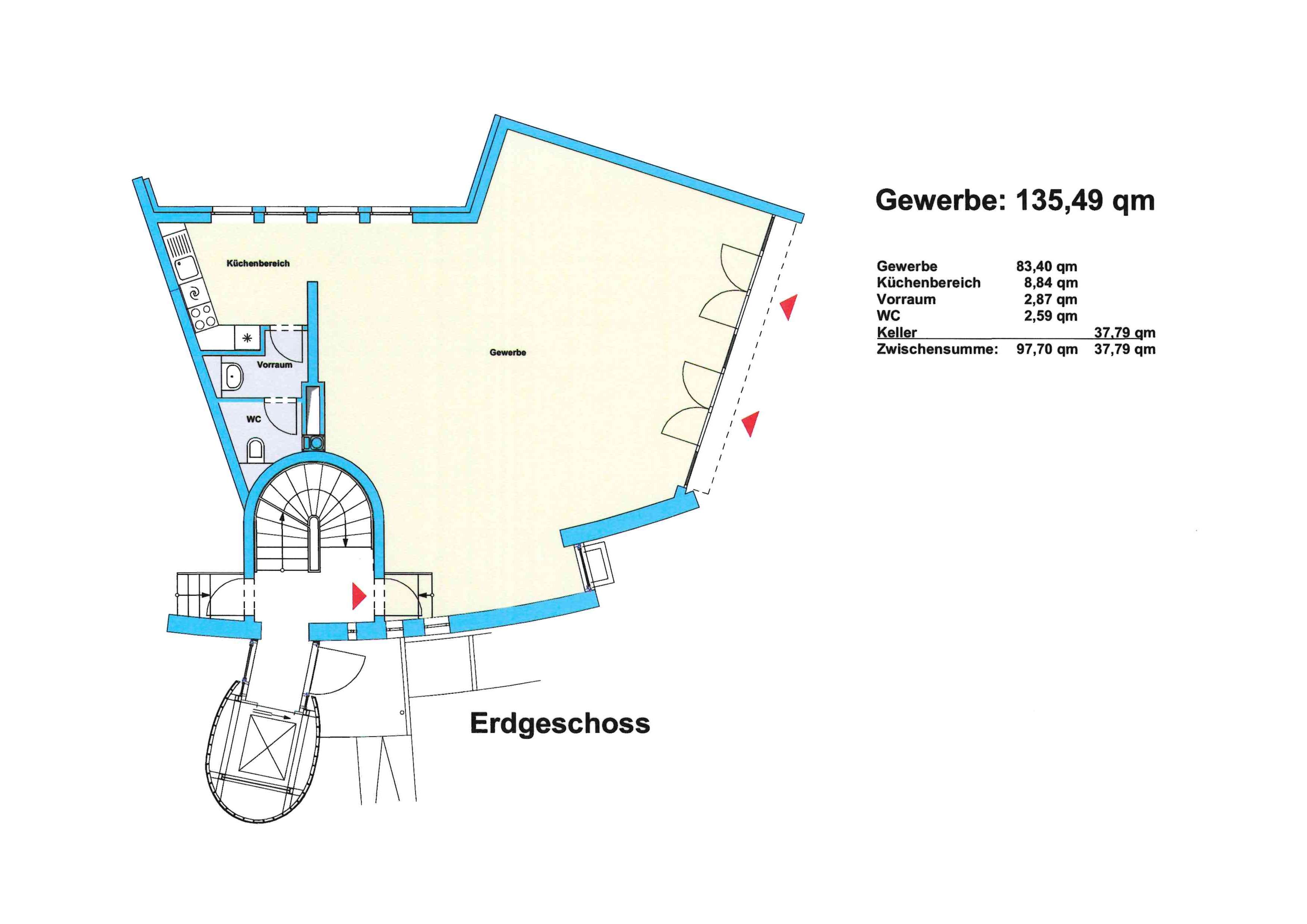 Thumbnail-Einzelhandel in Hamburg 1.875,00 € 83 m²