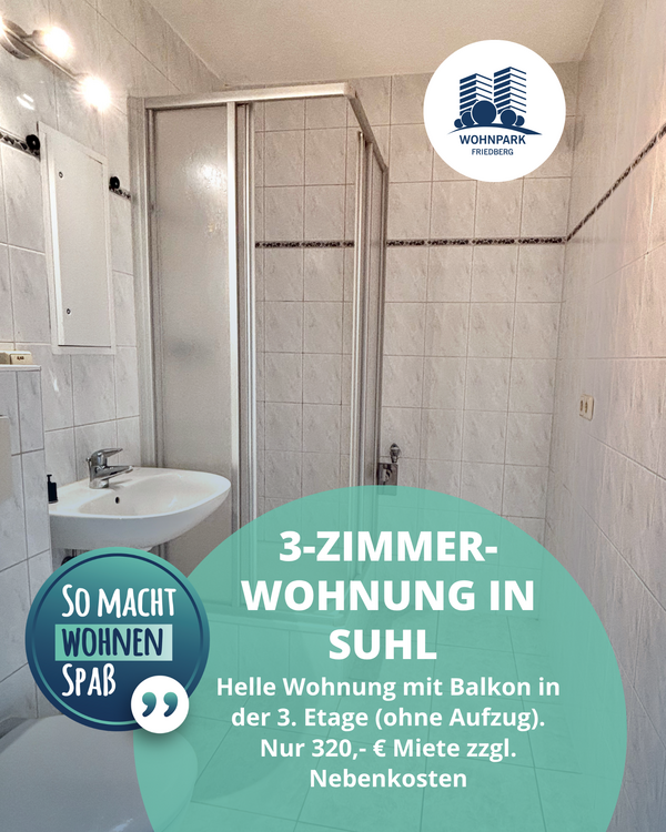 Thumbnail-Wohnung zum Mieten in Suhl 320,00 € 59.1 m²