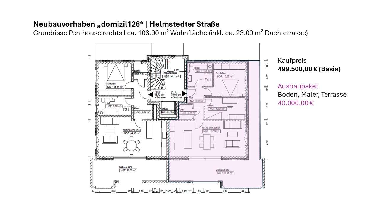 Thumbnail-Wohnung zum Kaufen in Niedersachsen - Braunschweig 499.500,00 € 103 m²