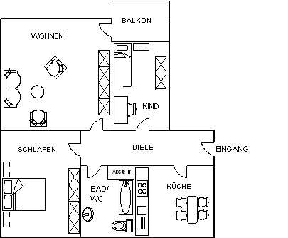 Thumbnail-Wohnung zum Mieten in Waldsassen 377,70 € 76.21 m²