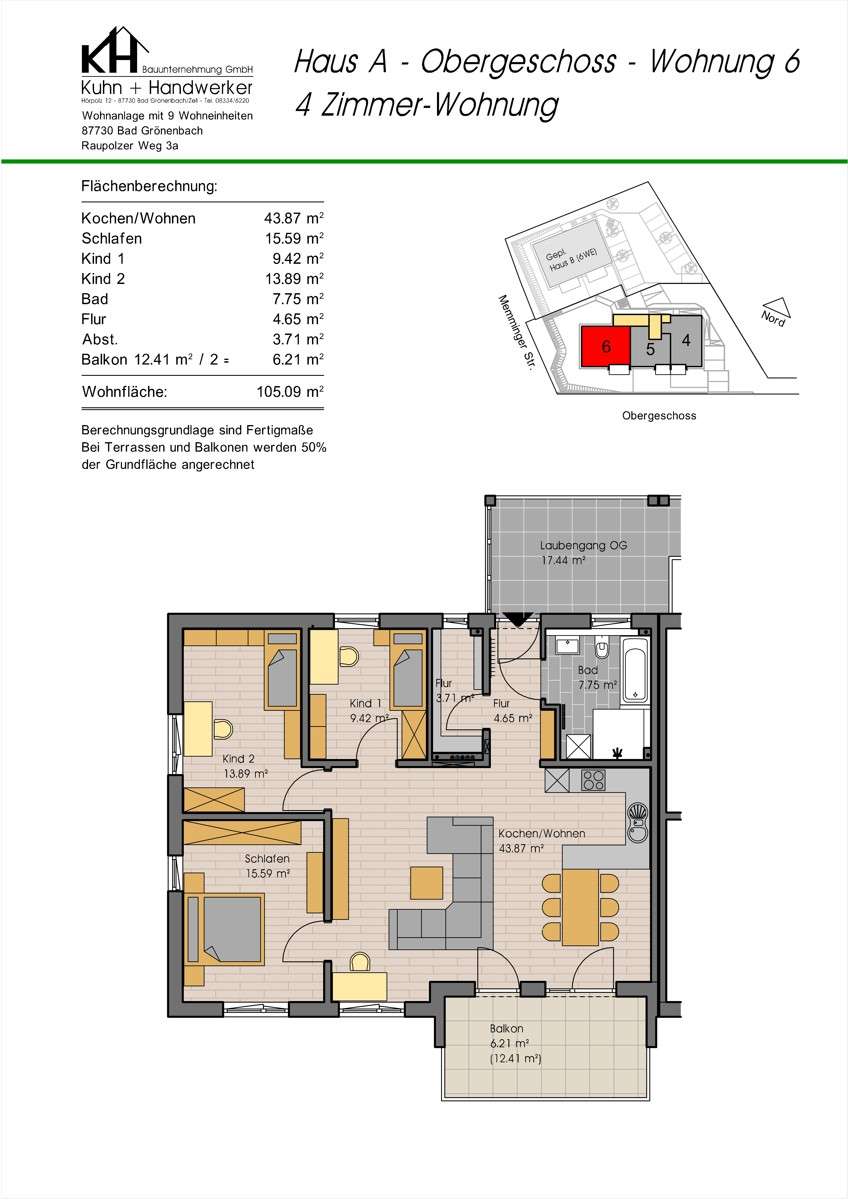 Thumbnail-Wohnung zum Kaufen in Bad Grönenbach 518.000,00 € 105.09 m²