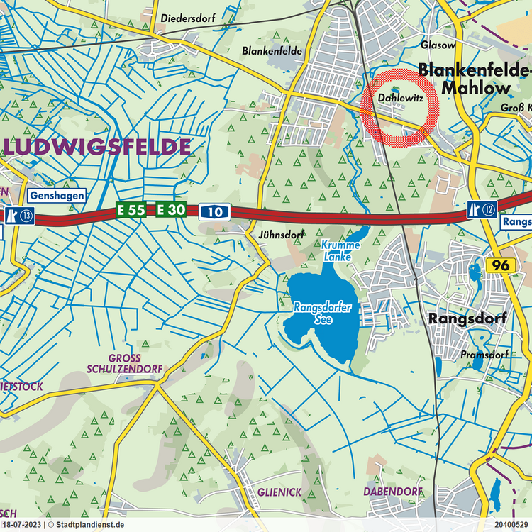 Thumbnail-Grundstück zu verkaufen in Blankenfelde-Mahlow 359.000,00 € 1304 m²