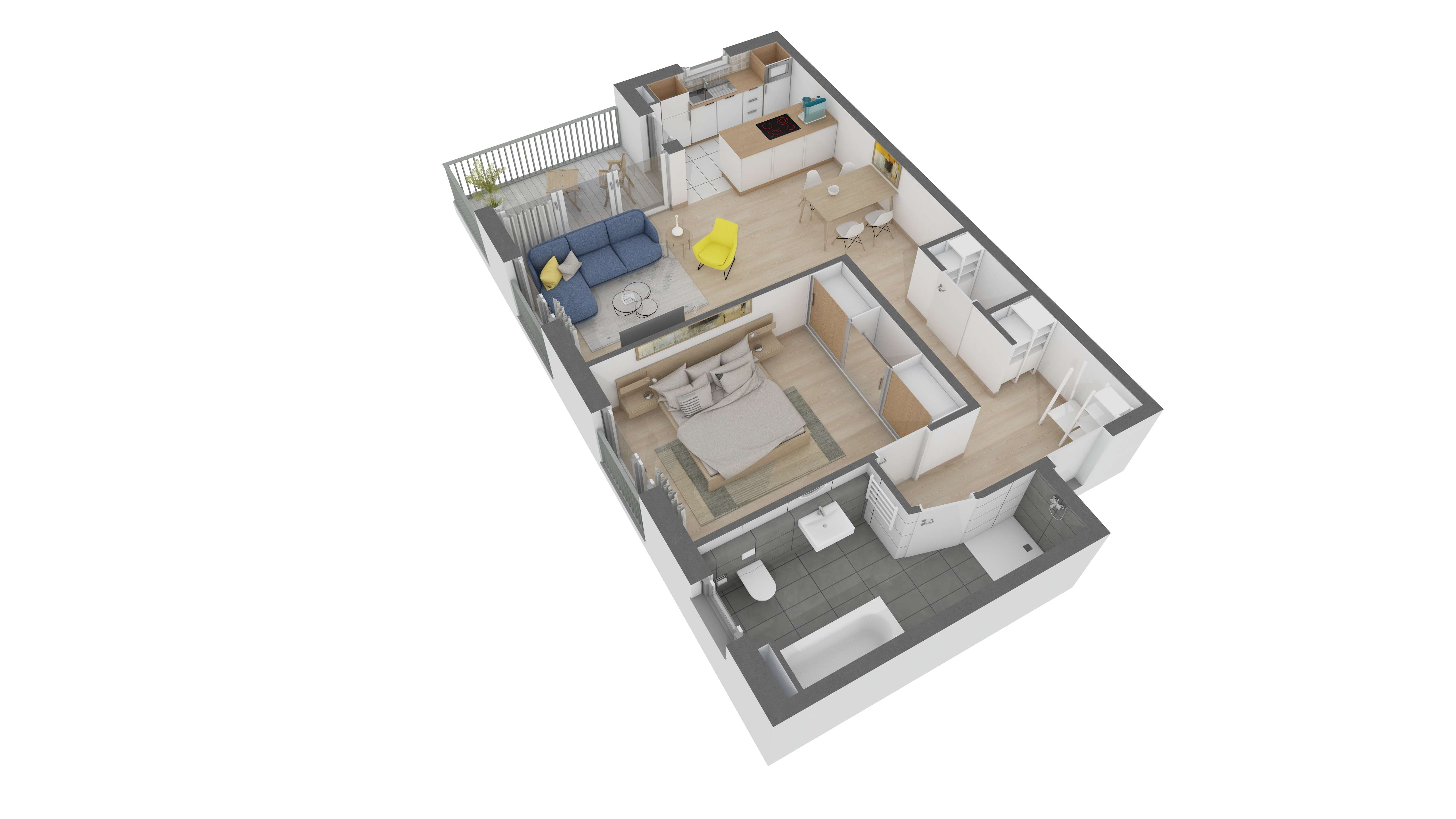 Thumbnail-Wohnung zum Kaufen in Offenbach 343.850,00 € 64.7 m²