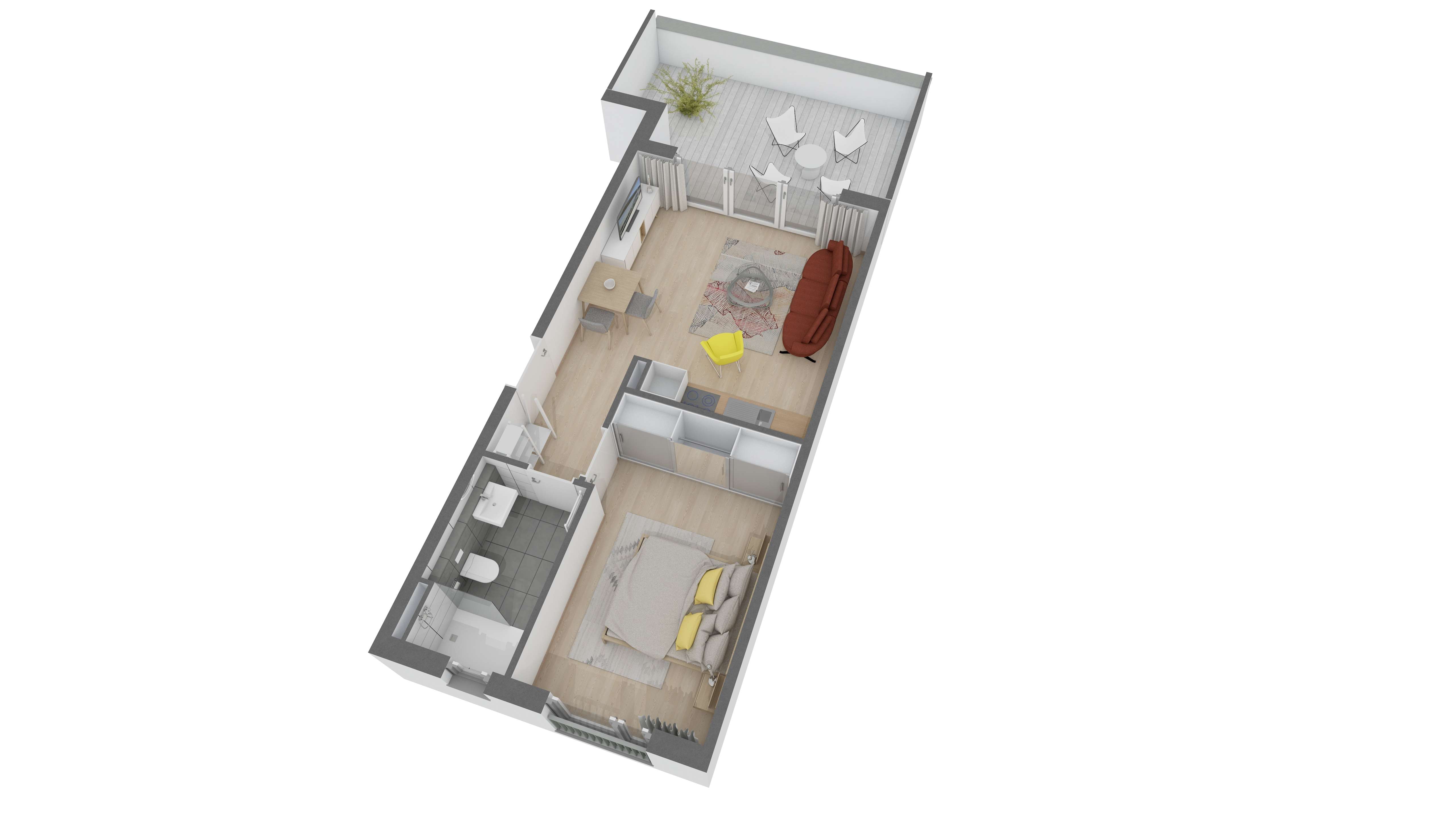 Thumbnail-Wohnung zum Kaufen in Offenbach 294.100,00 € 51.7 m²