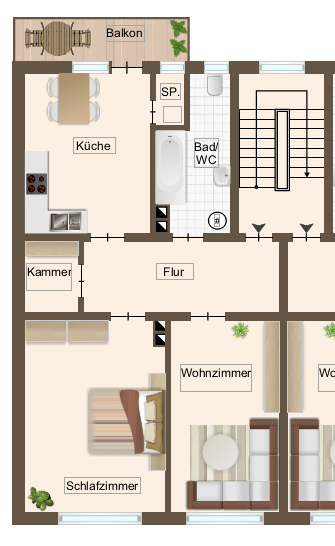 Thumbnail-Wohnung zum Mieten in Frankenthal 817,00 € 71 m²