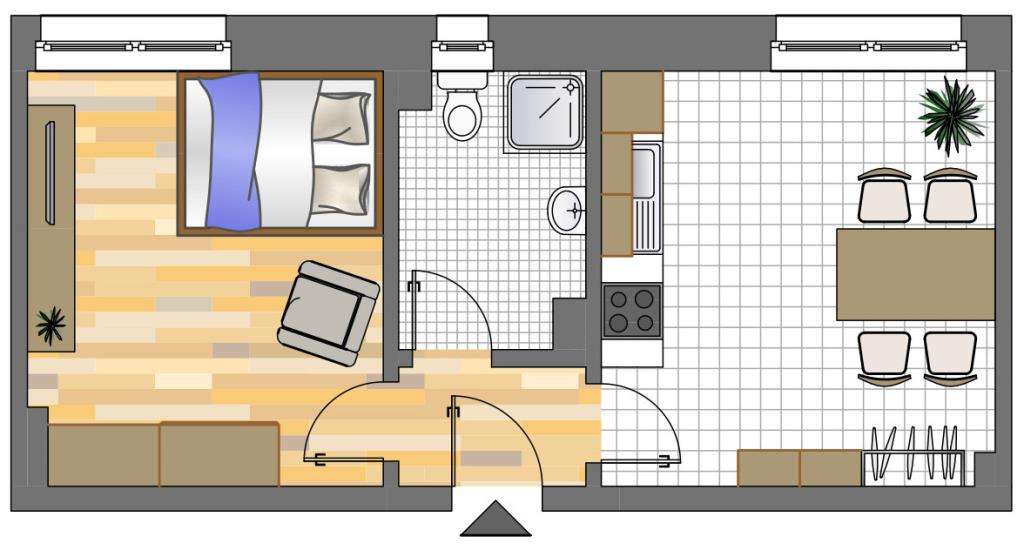 Thumbnail-Wohnung zum Mieten in Dortmund 134,62 € 34.92 m²