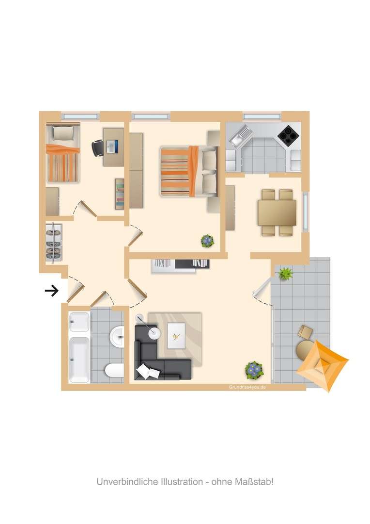 Thumbnail-Wohnung zum Kaufen in Timmendorfer Strand 348.000,00 € 72 m²