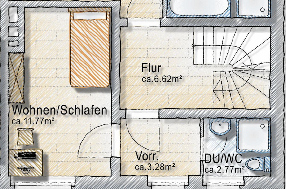 Thumbnail-Wohnung zum Mieten in Viersen 530,00 € 18 m²