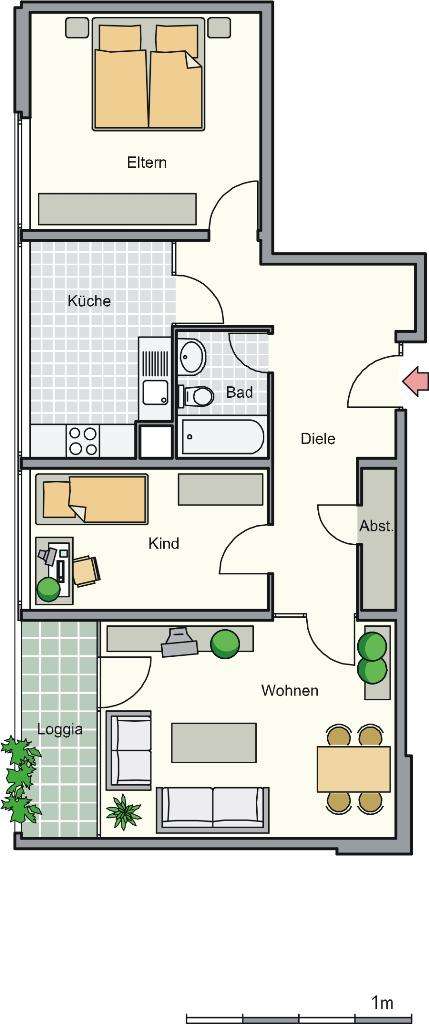 Thumbnail-Wohnung zum Mieten in Kreuztal 442,24 € 78.91 m²