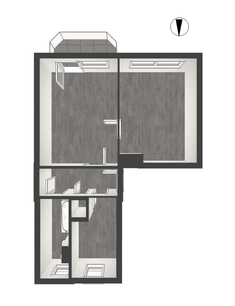 Thumbnail-Wohnung zum Mieten in Döbeln 285,00 € 48 m²