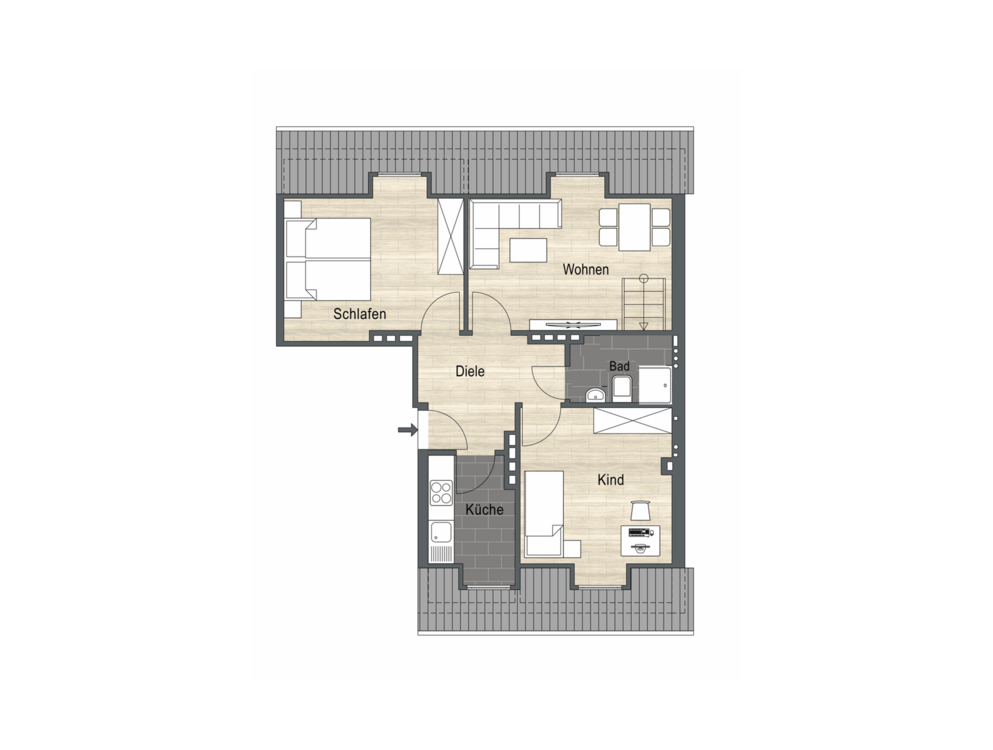 Thumbnail-Wohnung zum Kaufen in Solingen 129.000,00 € 59 m²