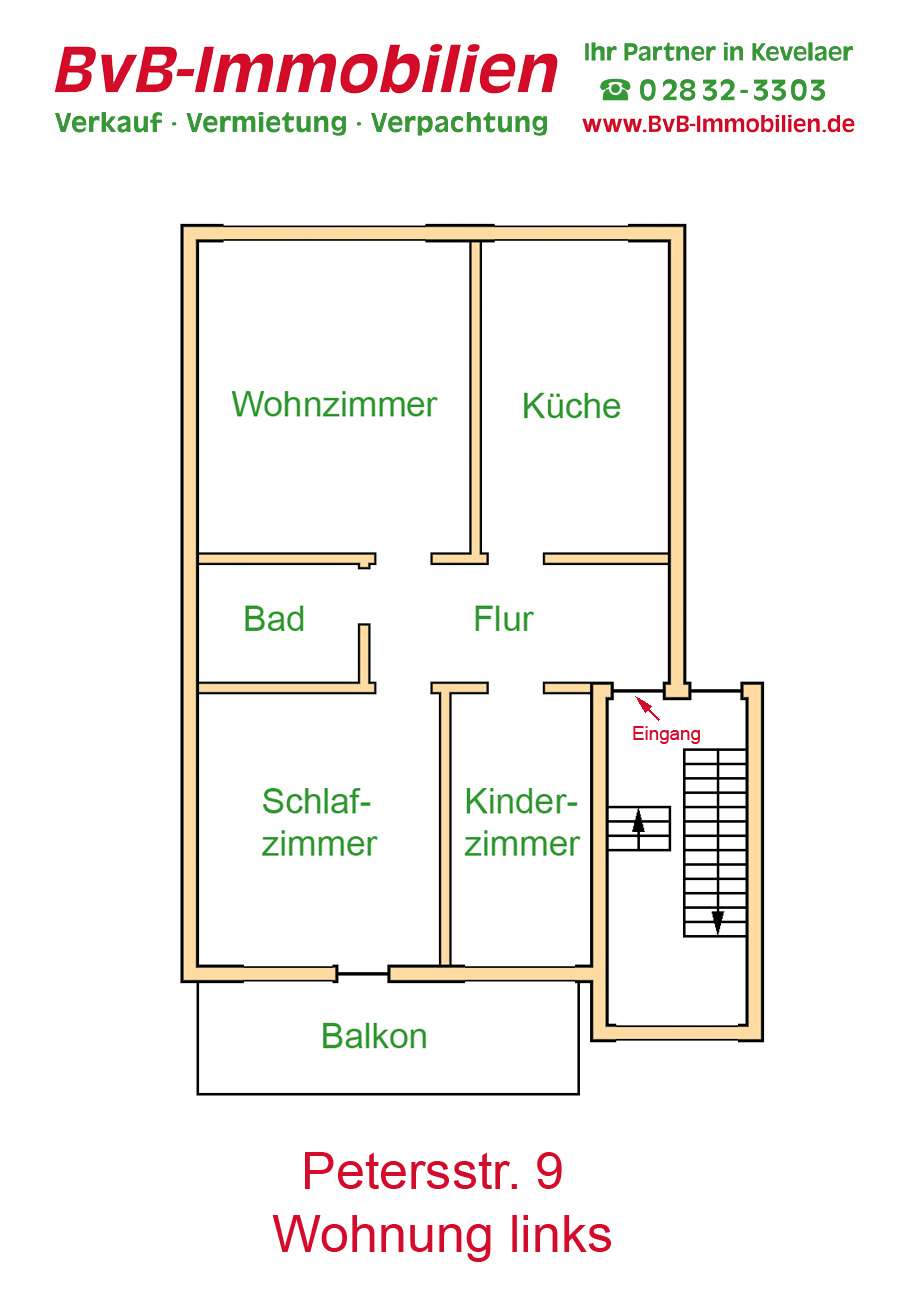 Thumbnail-Wohnung zum Mieten in Weeze 670,00 € 73 m²