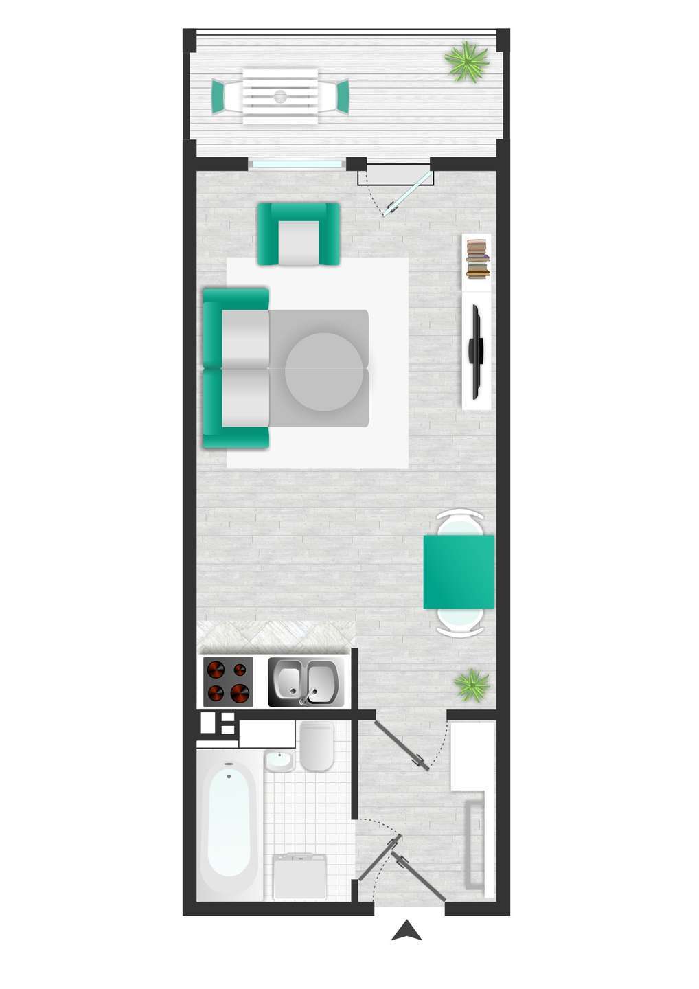 Thumbnail-Wohnung zum Mieten in Zwickau 109,52 € 29.6 m²