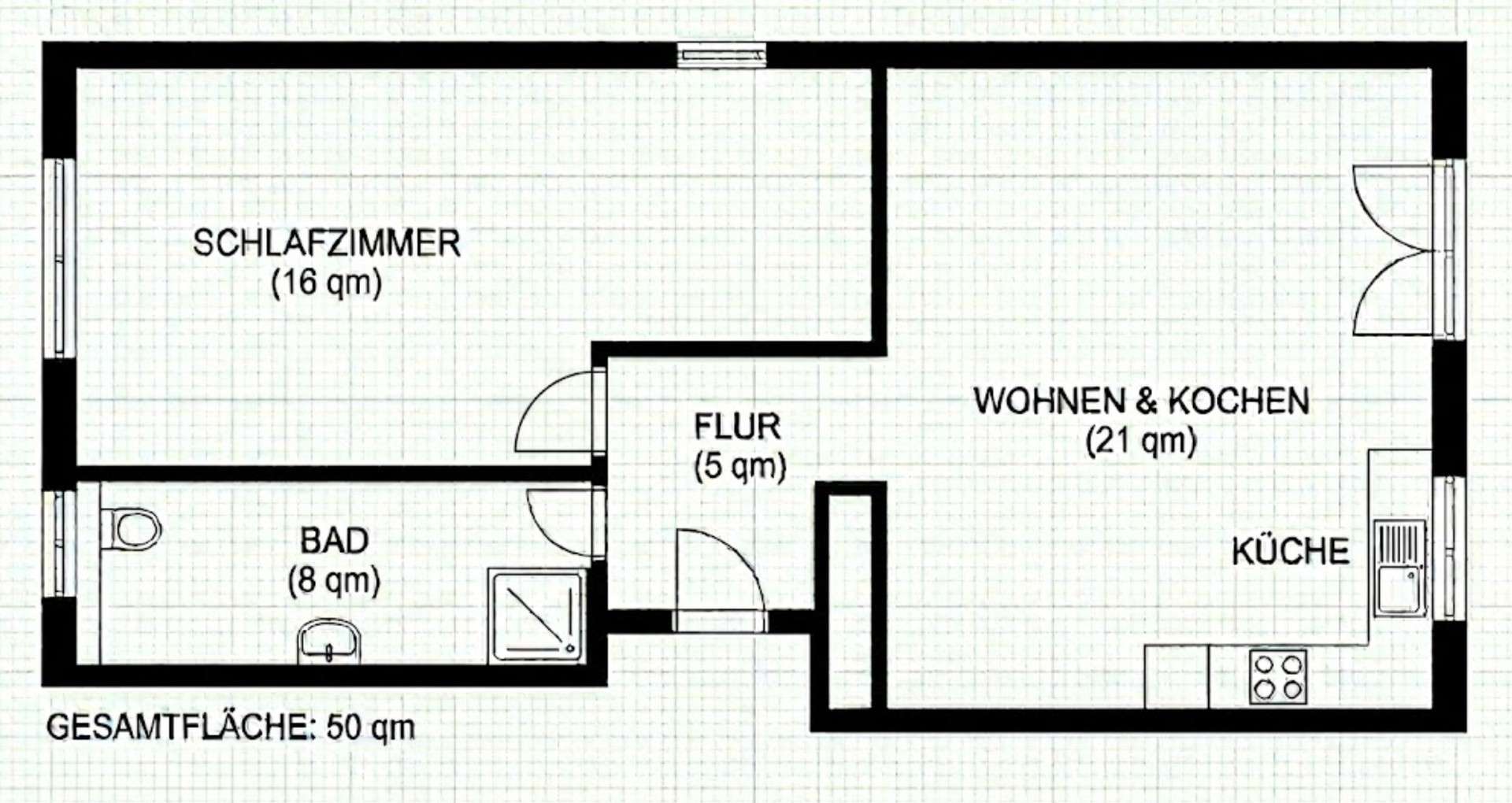 Thumbnail-Wohnung zum Mieten in Bayreuth 690,00 € 50 m²
