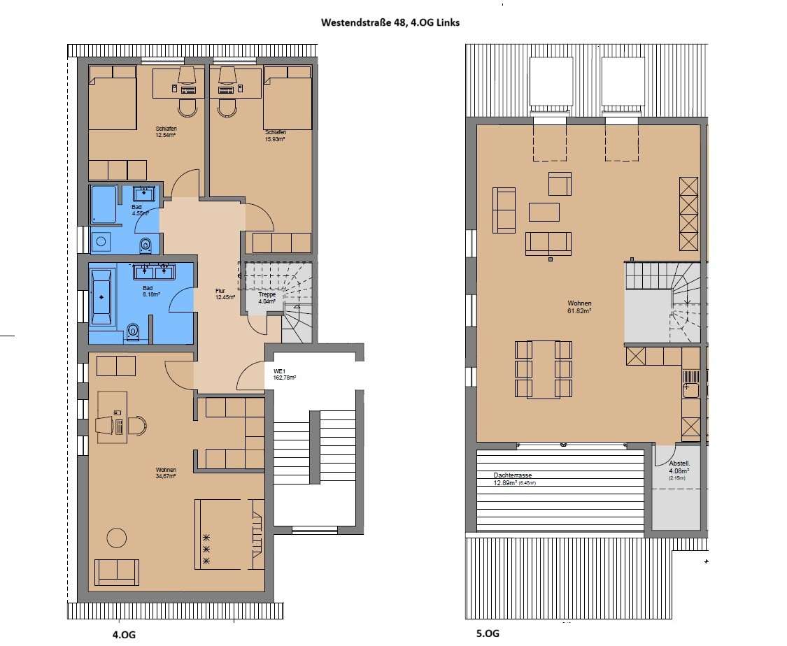 Thumbnail-Wohnung zum Mieten in Frankfurt am Main 3.300,00 € 163 m²
