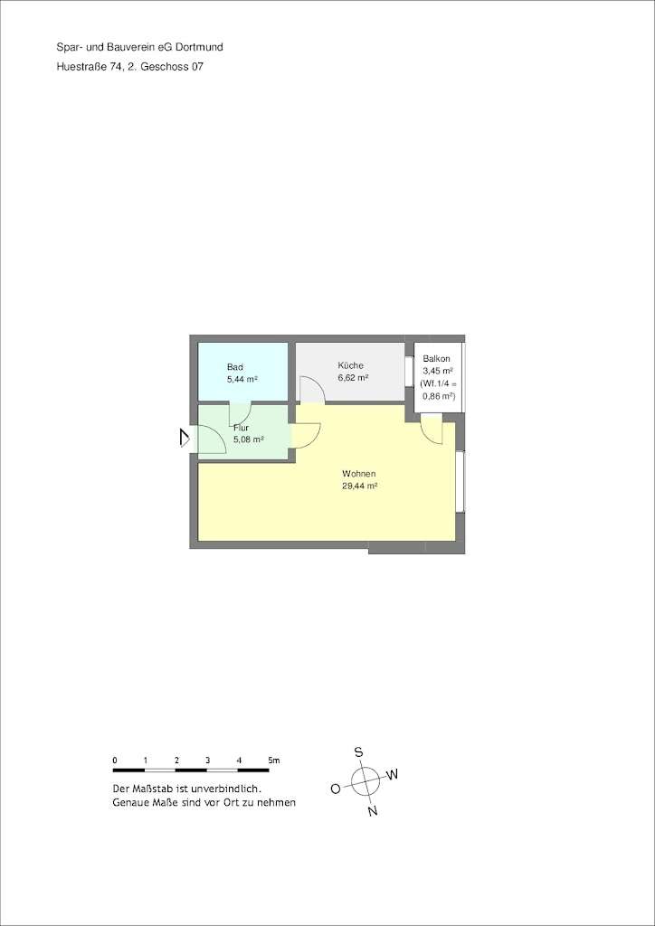 Thumbnail-Wohnung zum Mieten in Dortmund 305,50 € 47 m²