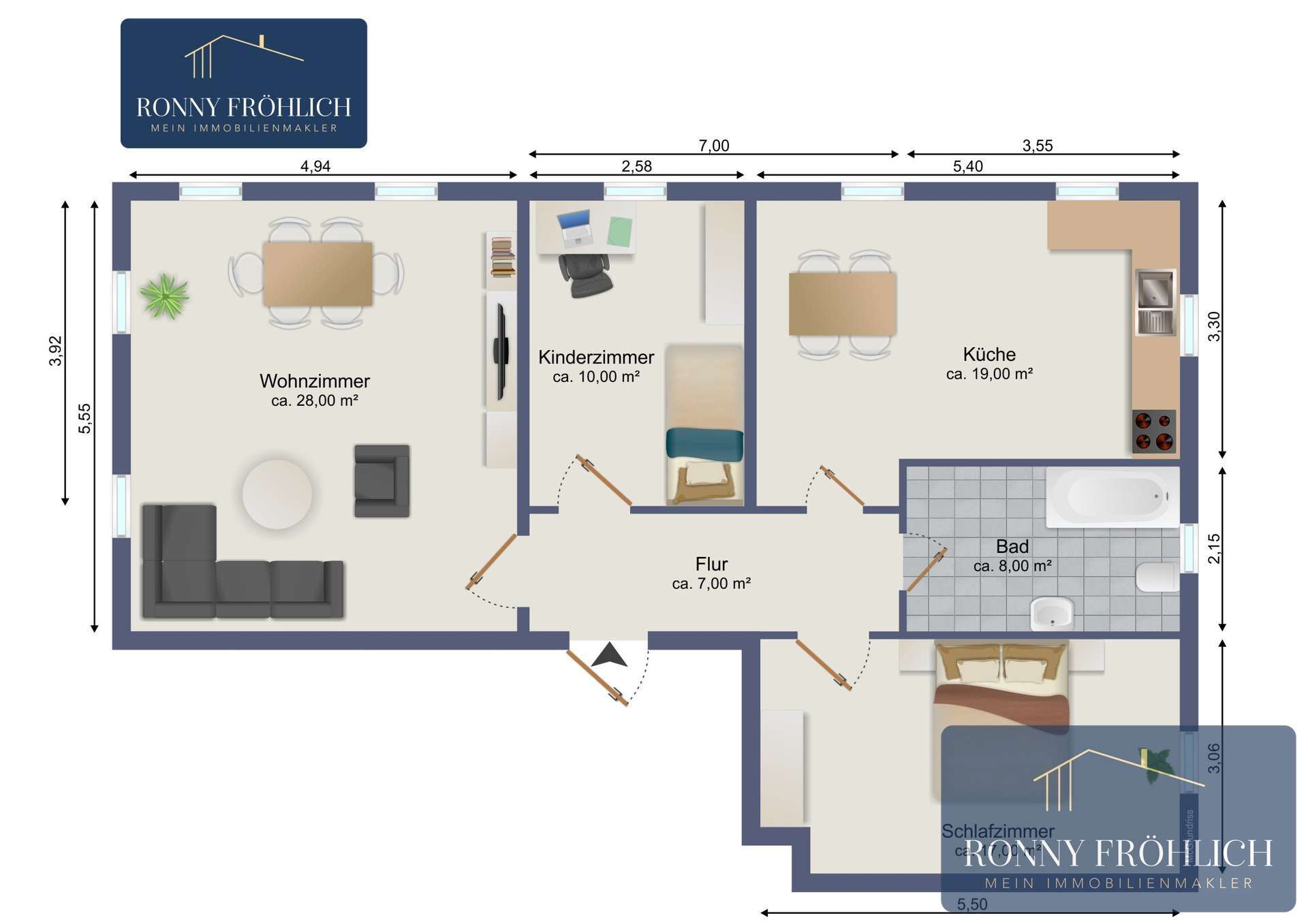 Thumbnail-Wohnung zum Mieten in Burkhardtsdorf 449,00 € 90 m²