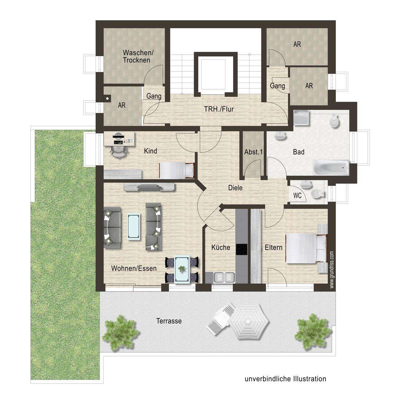 Thumbnail-Wohnung zum Mieten in Oberboihingen 1.340,00 € 89.5 m²