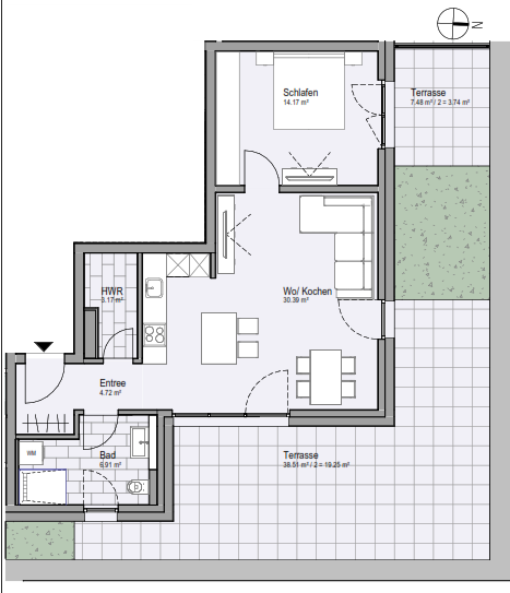 Thumbnail-Wohnung zum Mieten in Ronnenberg 1.120,00 € 75 m²