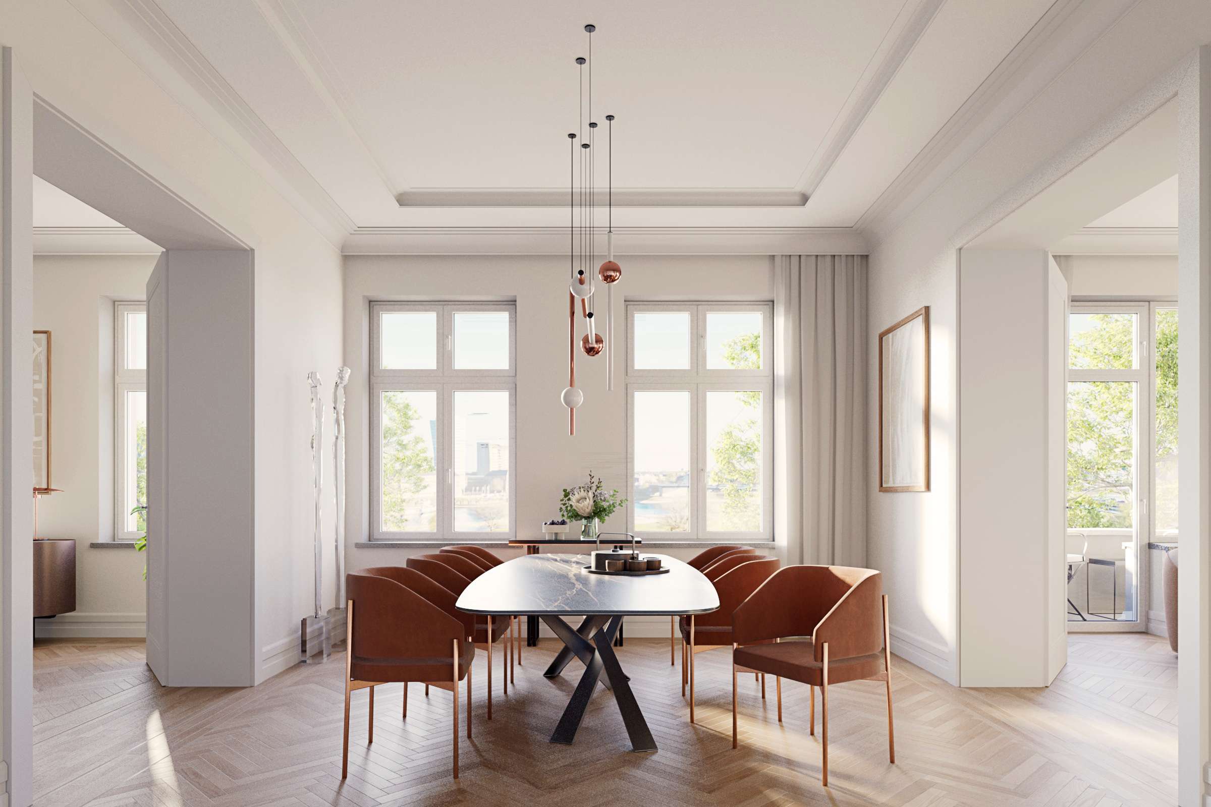 Thumbnail-Wohnung zum Kaufen in Düsseldorf - Oberkassel 3.900.000,00 € 220 m²