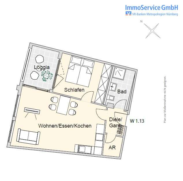 Thumbnail-Wohnung zum Kaufen in Nürnberg 327.423,00 € 53.95 m²