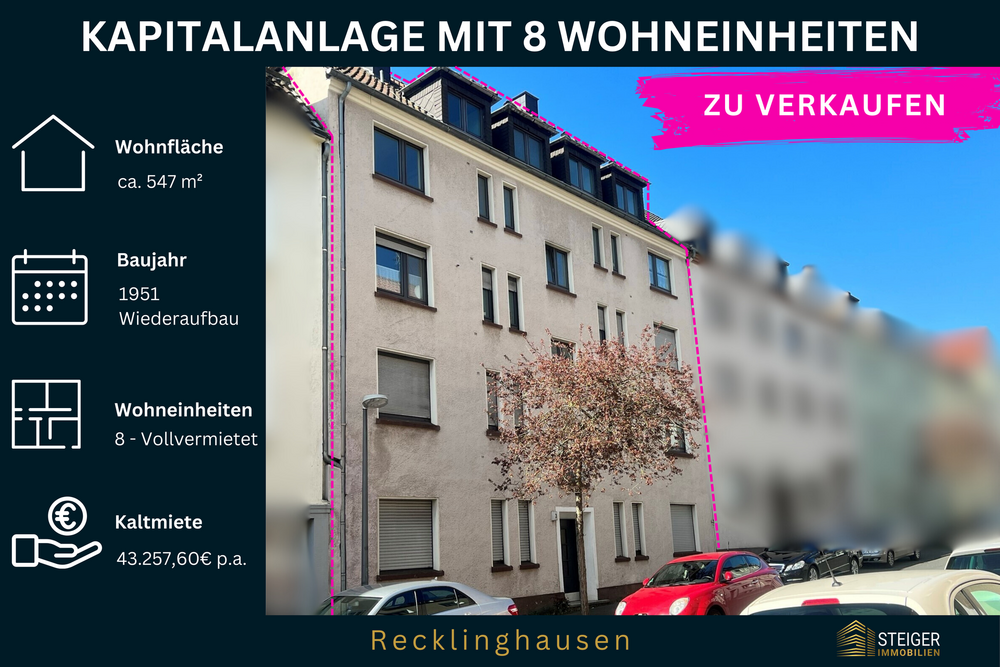 Thumbnail-Haus zum Kaufen in Recklinghausen 649.000,00 € 547.16 m²