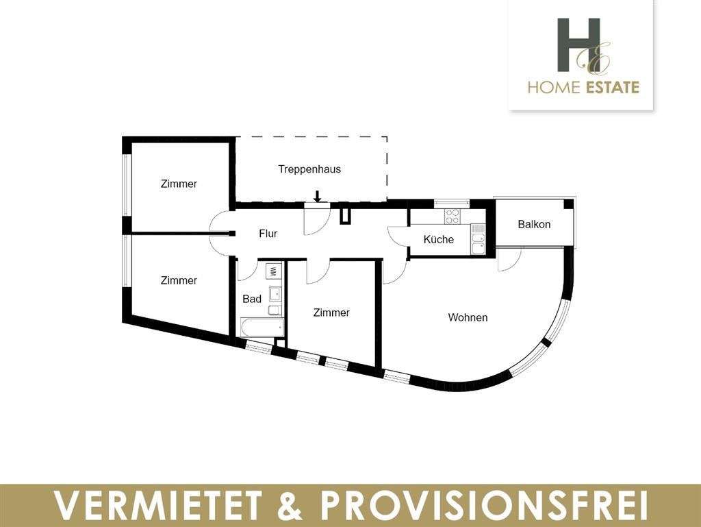 Thumbnail-Wohnung zum Kaufen in Teltow 275.000,00 € 95 m²