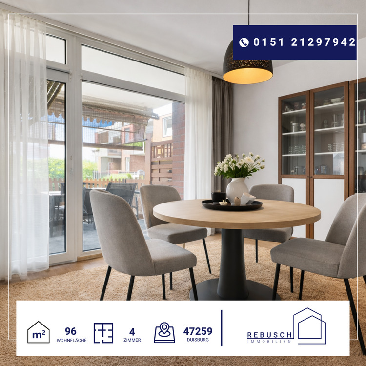 Thumbnail-Wohnung zum Kaufen in Duisburg 250.000,00 € 96 m²