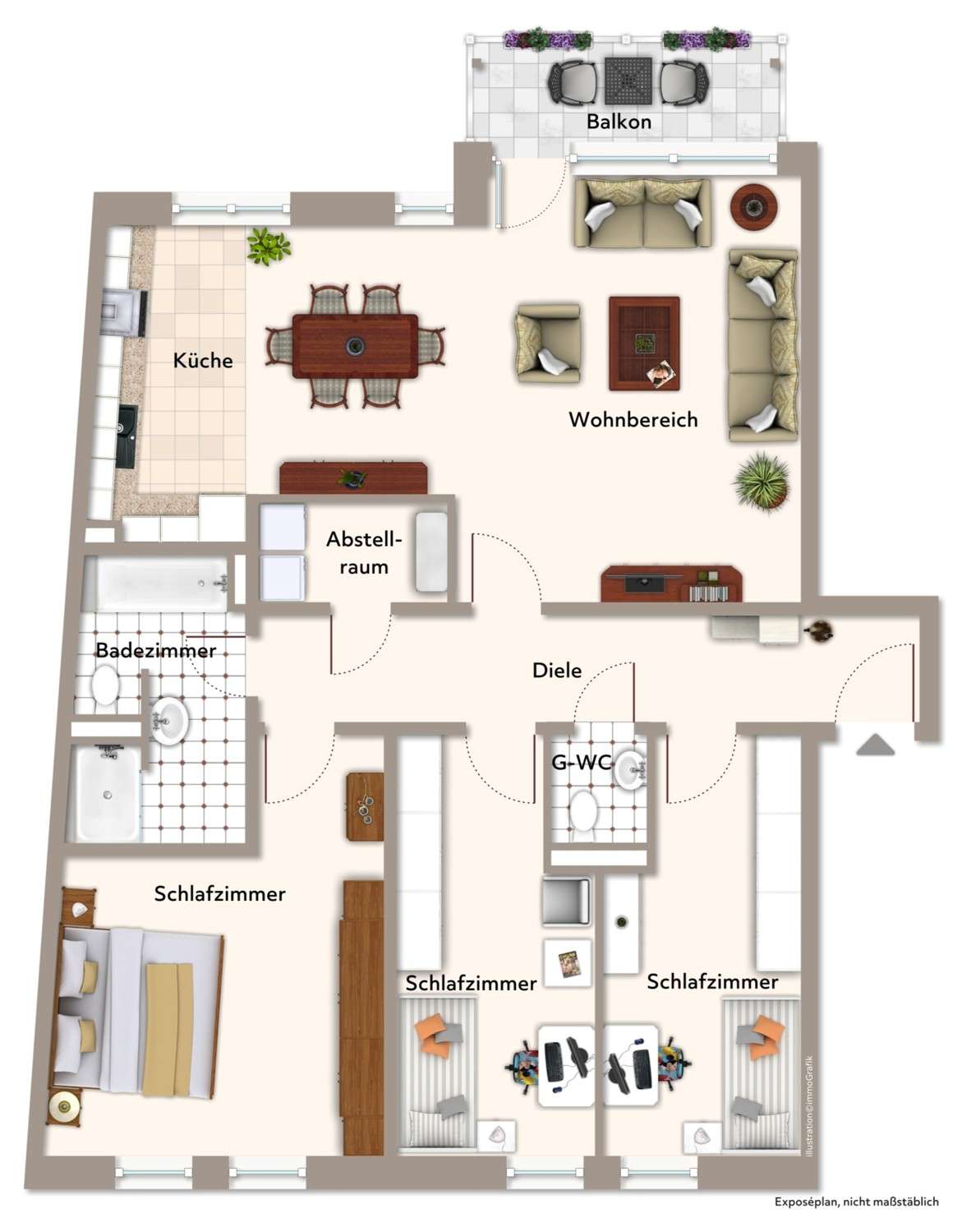 Thumbnail-Wohnung zum Kaufen in Aachen 495.000,00 € 122.25 m²