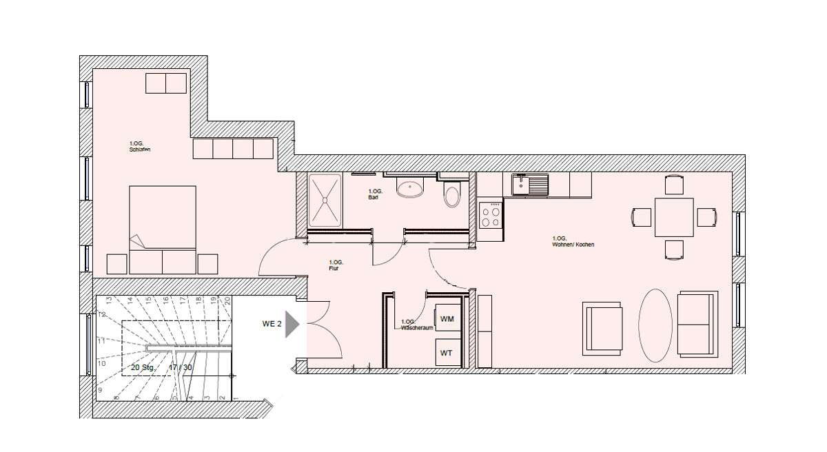 Thumbnail-Wohnung zum Mieten in Weimar 700,00 € 58.31 m²