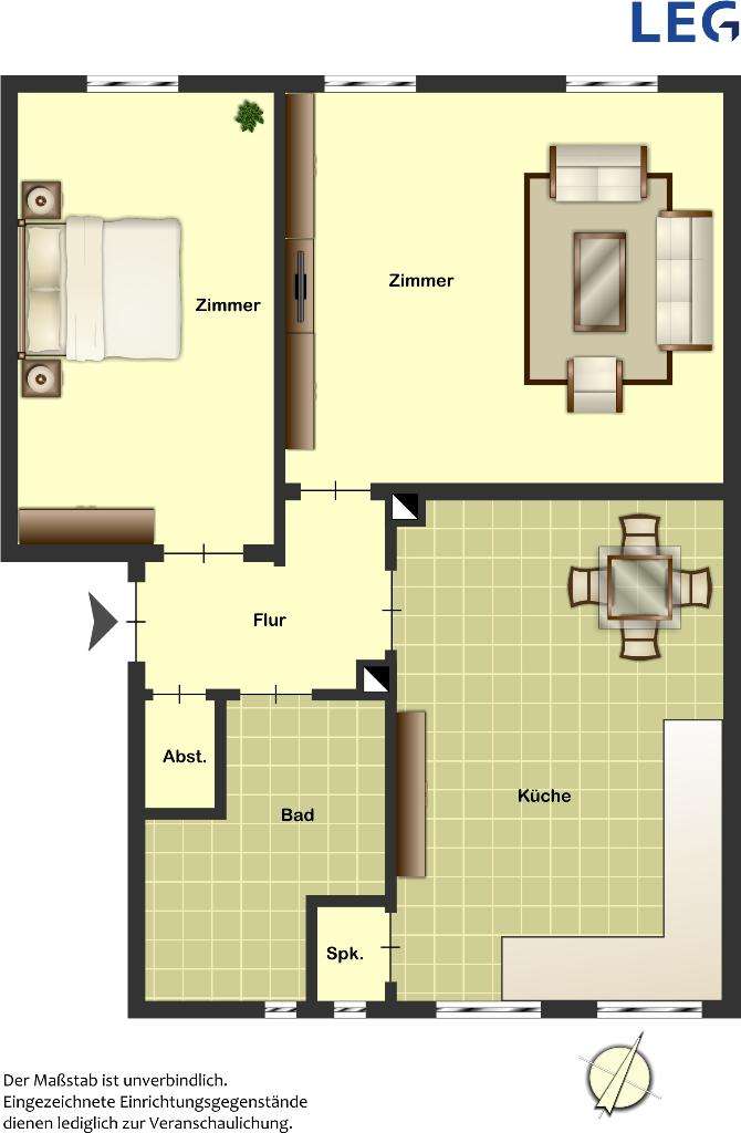Thumbnail-Wohnung zum Mieten in Haltern am See 519,00 € 50.64 m²