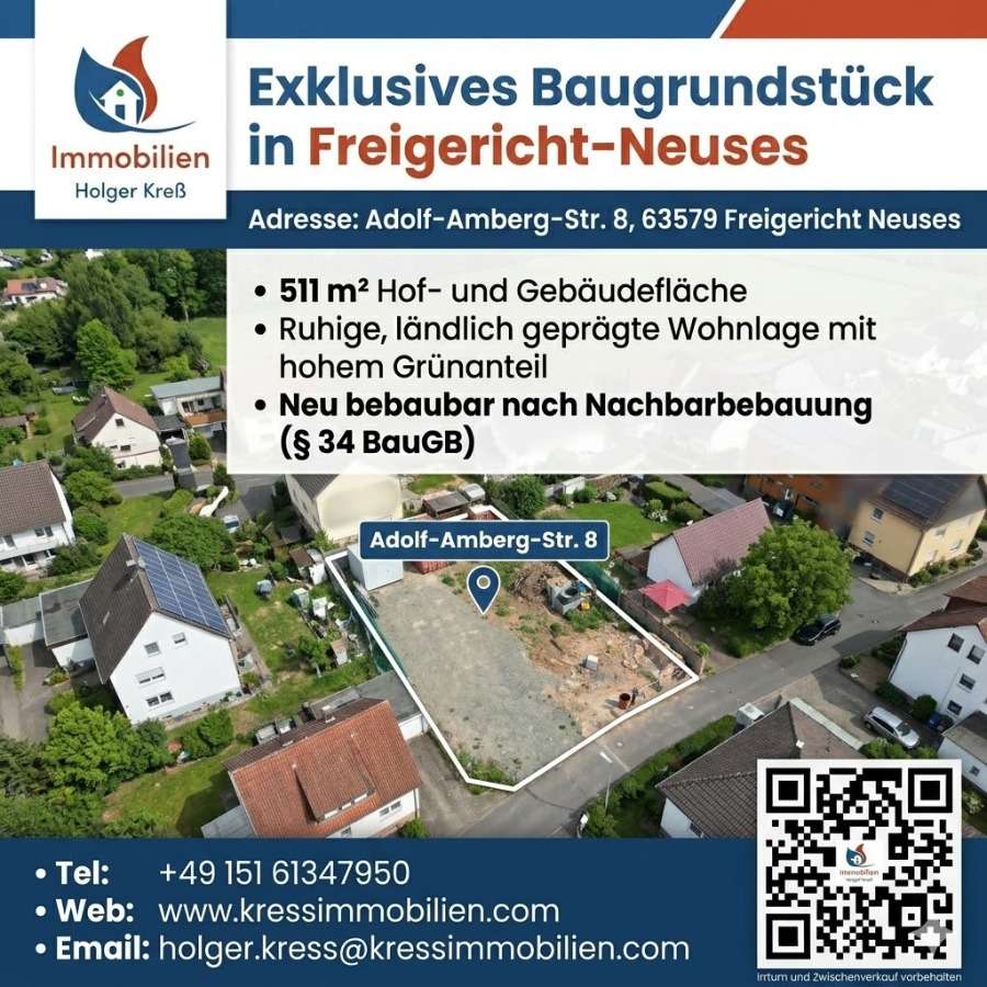 Thumbnail-Grundstück zu verkaufen in Freigericht 355.000,00 € 511 m²