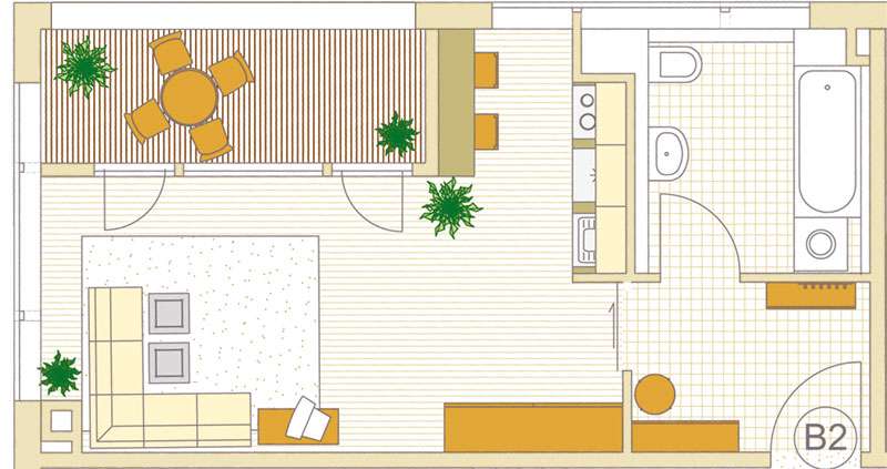 Thumbnail-Wohnung zum Mieten in Grafing b. München 695,00 € 38.8 m²