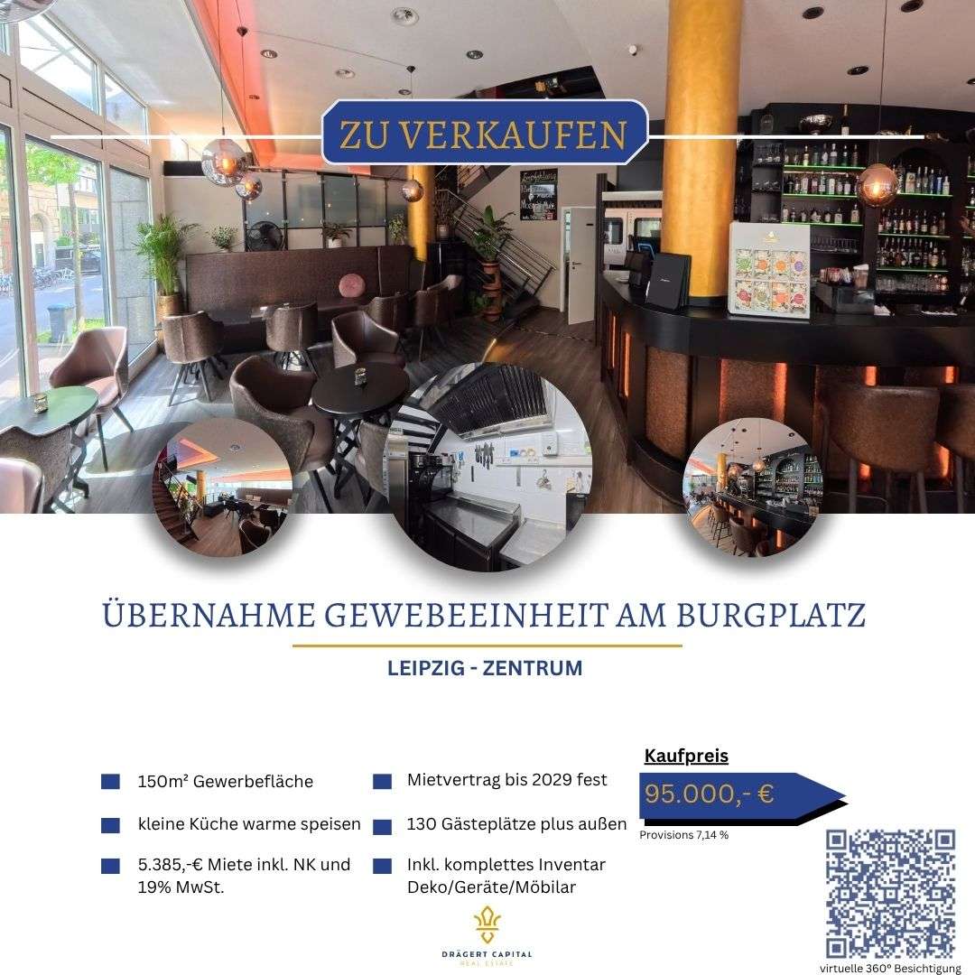 Thumbnail-Gastronomie in Leipzig Leipzig Zentrum 95.000,00 € 150 m²