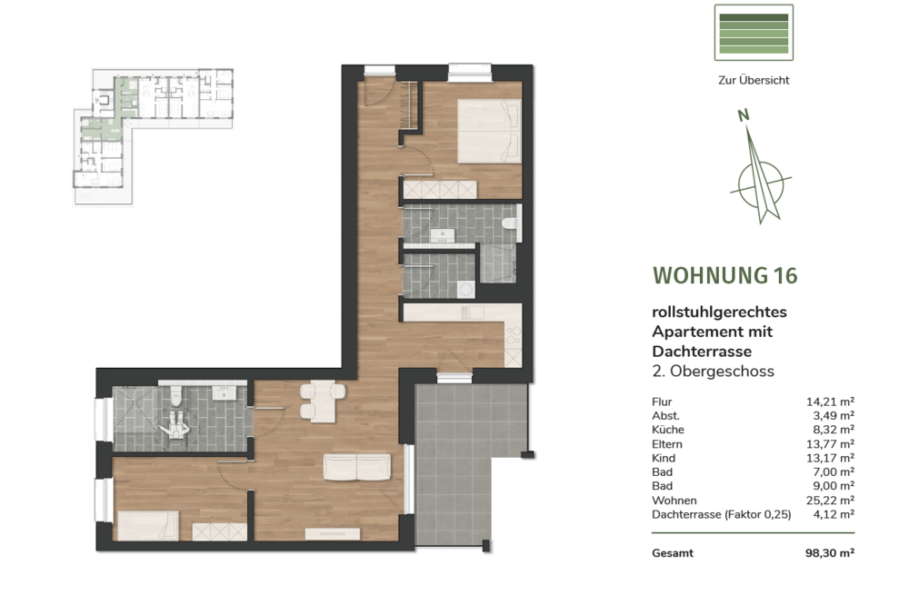 Thumbnail-Wohnung zum Mieten in Zetel 985,00 € 98.45 m²