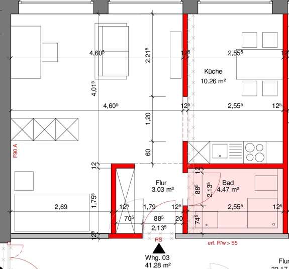 Thumbnail-Wohnung zum Mieten in Frechen 840,00 € 42 m²