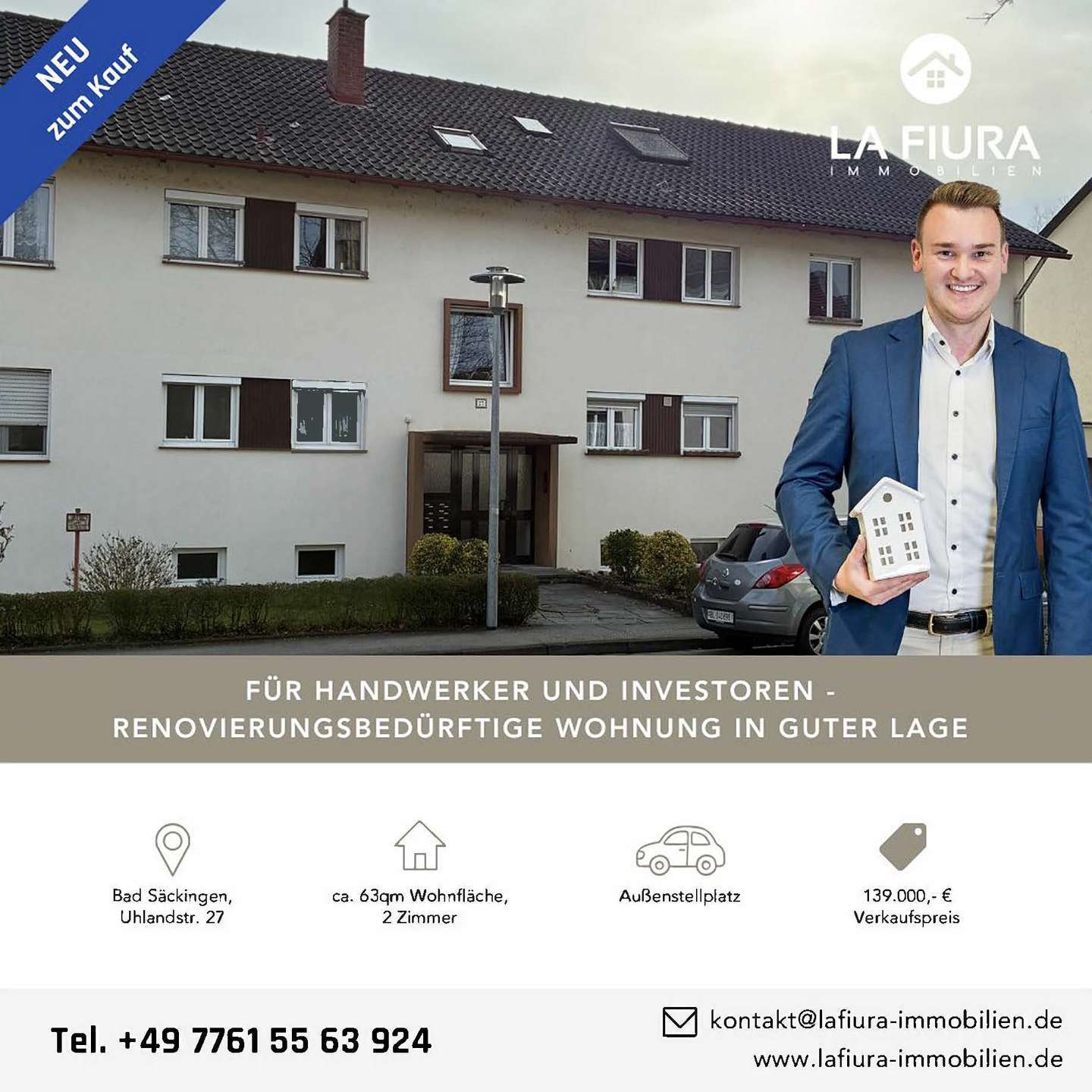 Thumbnail-Wohnung zum Kaufen in Bad Säckingen 139.000,00 € 62.83 m²