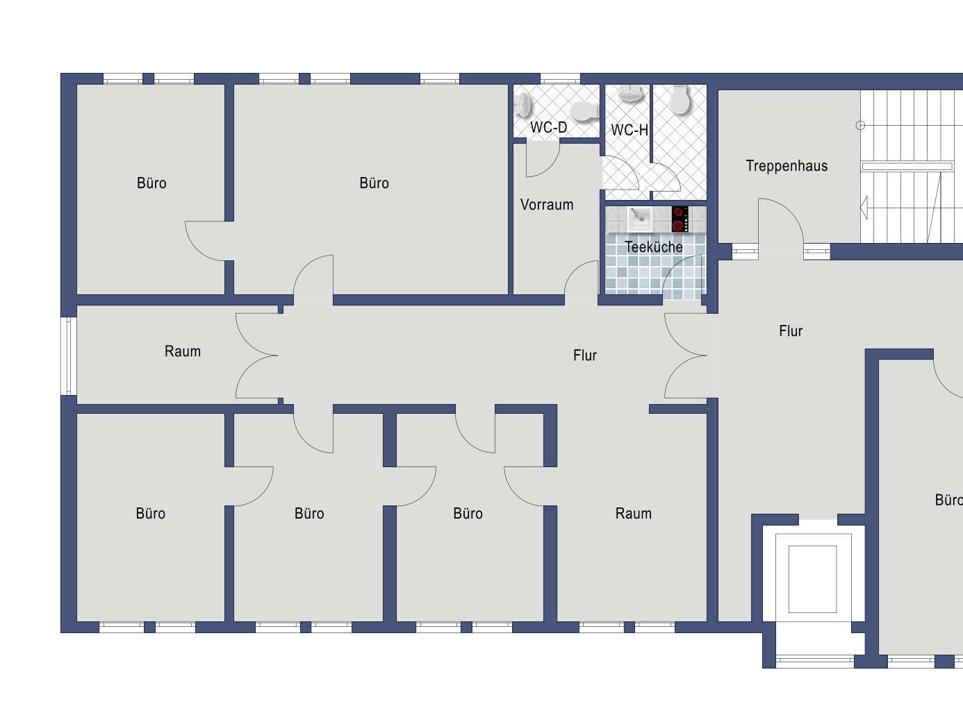 Thumbnail-Büro in Hildburghausen 1.100,00 € 170 m²