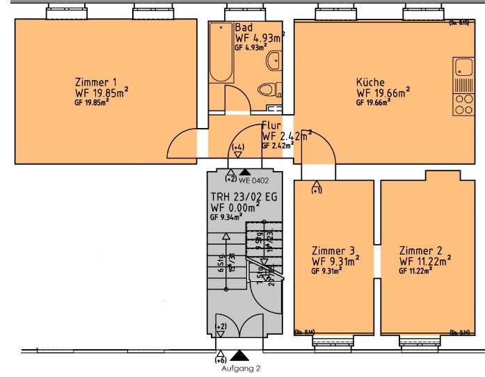 Thumbnail-Wohnung zum Mieten in Mittenwalde 840,00 € 68 m²