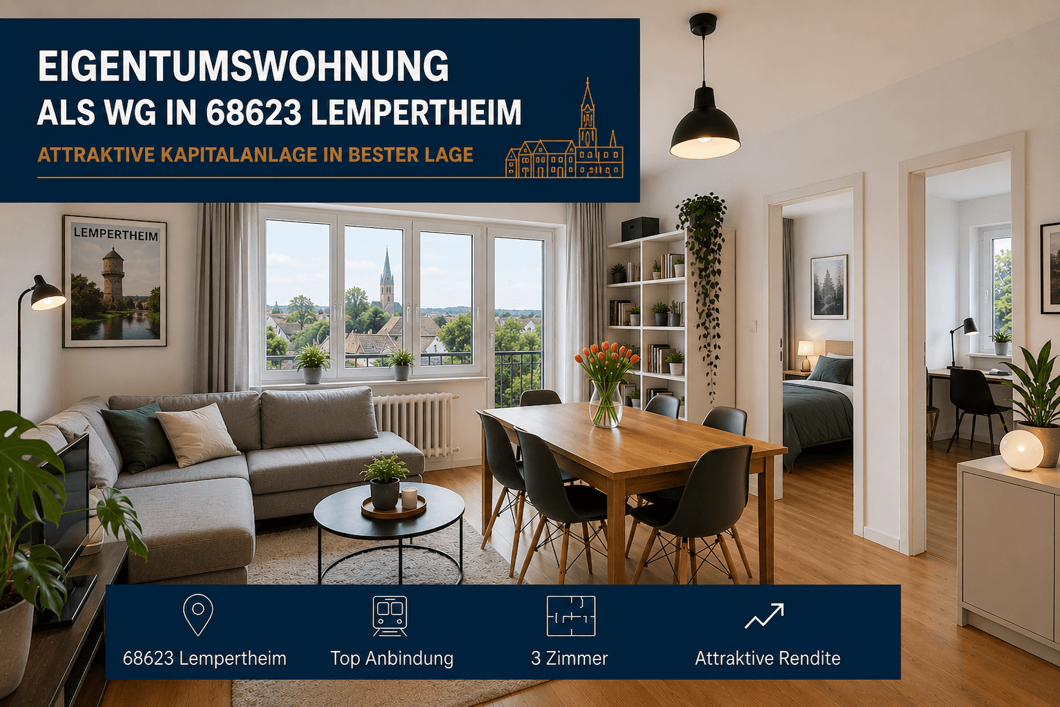 Thumbnail-Wohnung zum Kaufen in Lampertheim 272.200,00 € 83 m²