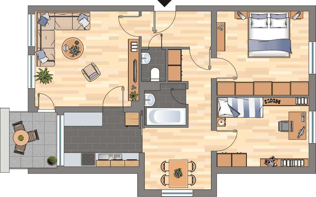 Thumbnail-Wohnung zum Mieten in Worms 739,00 € 74.21 m²