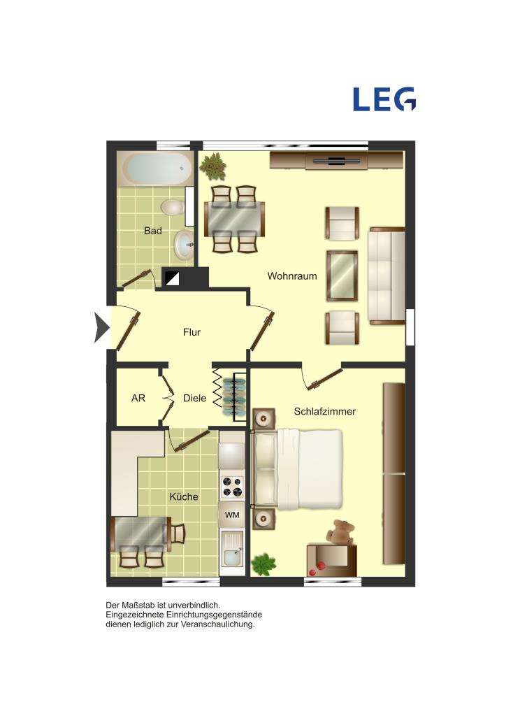 Thumbnail-Wohnung zum Mieten in Remscheid 519,00 € 69.41 m²