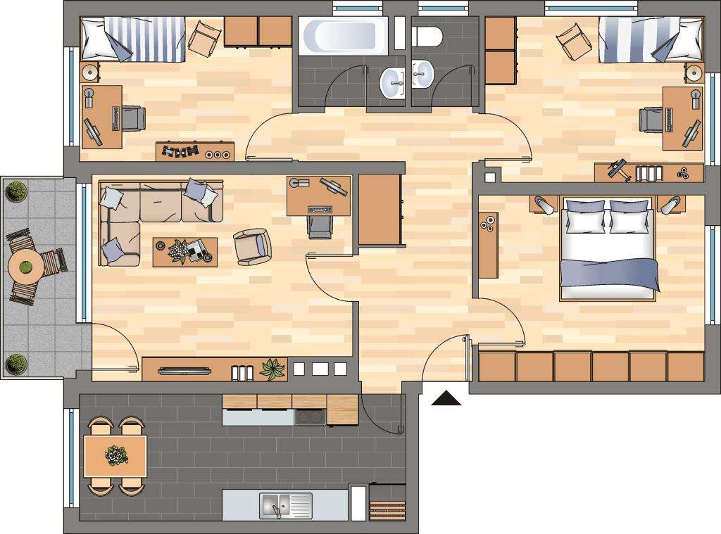 Thumbnail-Wohnung zum Mieten in Bad Dürkheim 629,00 € 89.49 m²