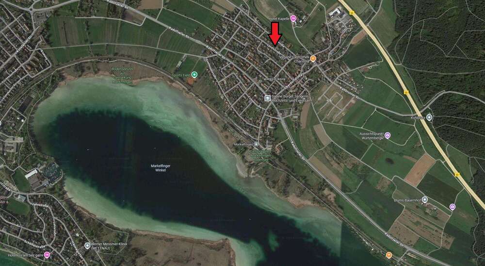 Thumbnail-Grundstück zu verkaufen in Radolfzell am Bodensee Markelfingen 899.000,00 € 971 m²