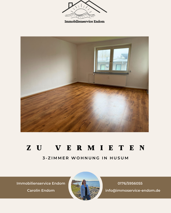 Thumbnail-Wohnung zum Mieten in Husum 500,00 € 70.21 m²