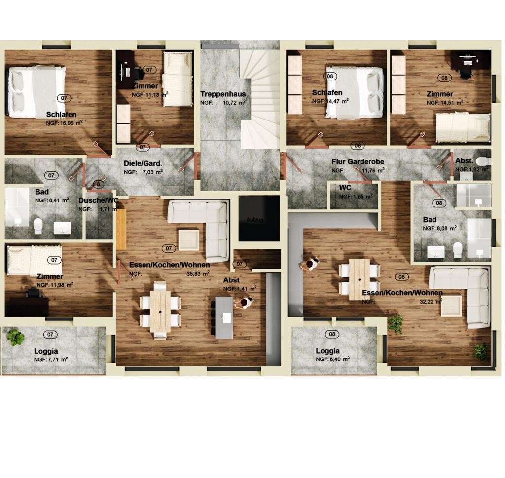Thumbnail-Wohnung zum Kaufen in Pulheim 540.000,00 € 87.71 m²